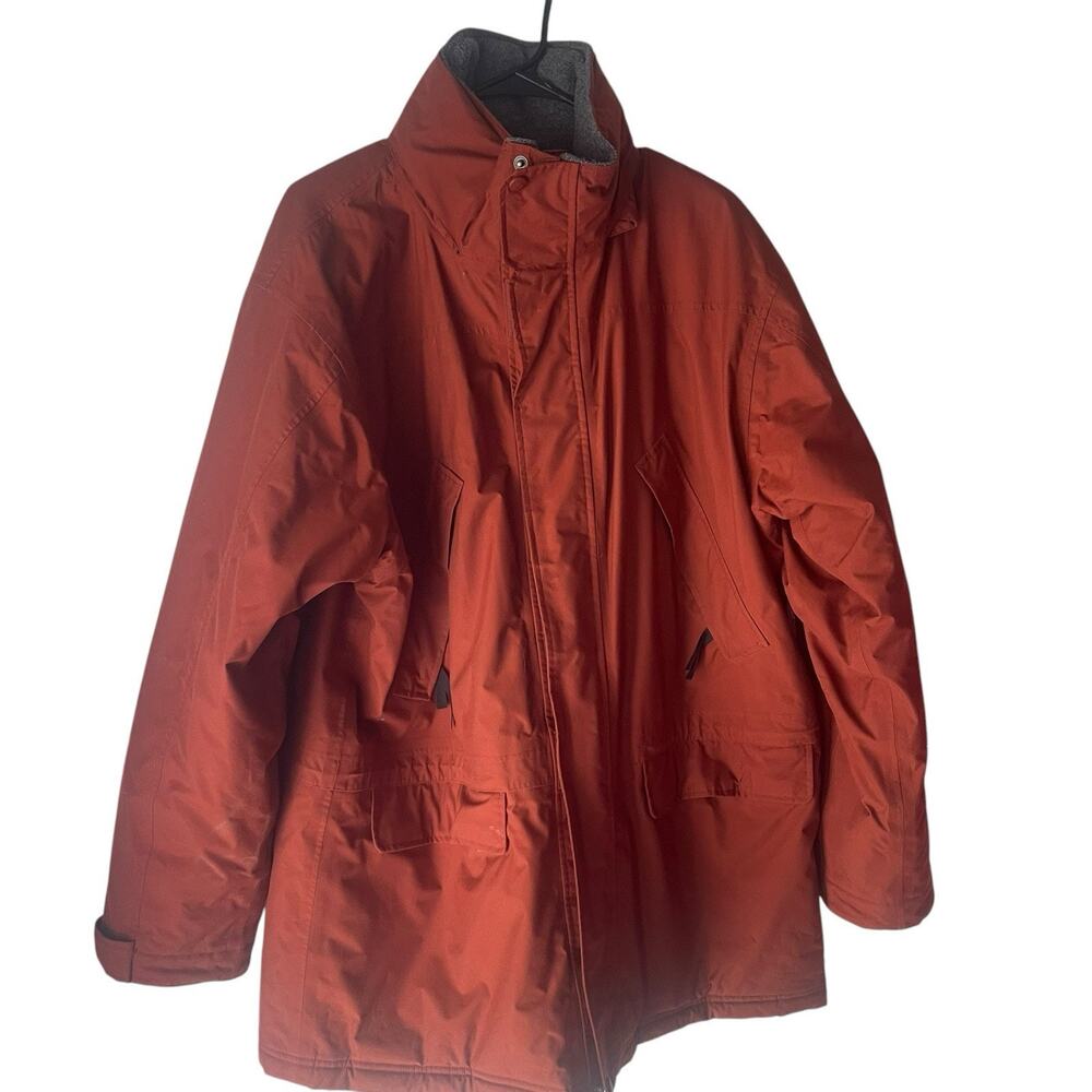 L.L.‎ Bean Men's Size Large Rust Brown Chore Barn Outdoor Coat Jacket